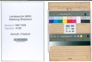 Entnazifizierung Friedrich Asmuth , geb. 09.09.1911 (Richter)