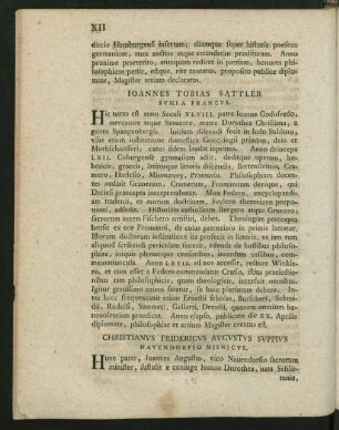 Christianus Fridericus Augustus Suppius Navendorfio Misnicus.
