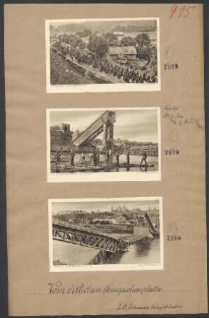 Zerstörte Nijemenbrücke bei Grodno