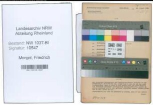 Entnazifizierung Friedrich Mergel , geb. 02.05.1898 (Stadtinspektor)