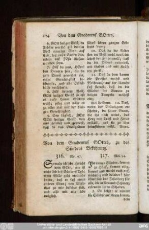 Von dem Gnadenruf Gottes, zu des Sünders Bekehrung.