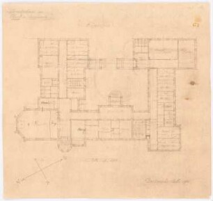 Krankenhaus, Clerf (Clervaux): Erdgeschossgrundriss 1:200