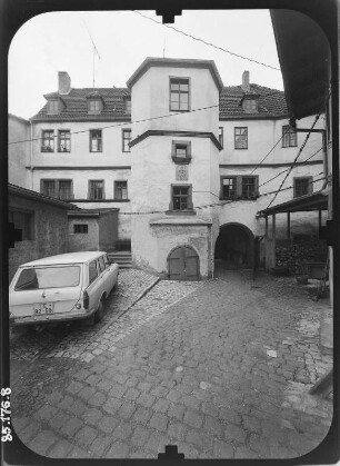 Erfurt-Altstadt, Comthurgasse. Comthurhof (1570). Hoffront