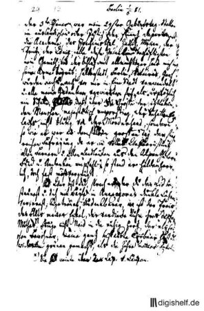 19: Brief von Johannes Müller an Johann Wilhelm Ludwig Gleim
