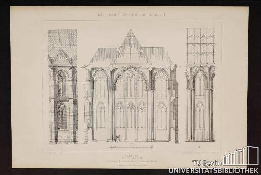 Marburg St. Elisabeth A Querschnitt. B System des Inneren. C System des Äußeren