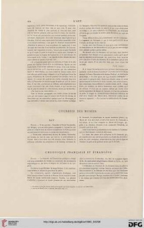 Courrier des musées