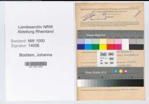 Entnazifizierung Johanna Boddem, geb. 10.08.1902 (Postsekretaerin)