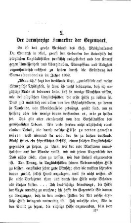 Der barmherzige Samariter der Gegenwart