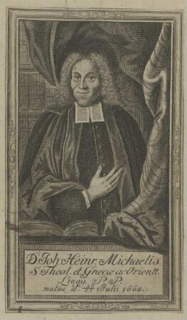 Bildnis des Johann Heinrich Michaelis