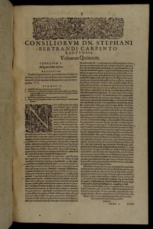 Consilium I. - Consilium XL.