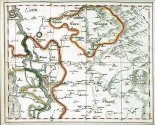 WHK 9 Reichs- und Französischer Krieg von 1688-1697 bis zum Frieden von Ryswick: Plan vom Bistum Worms, der Kurpfalz und Grafschaft Leiningen mit der Belagerung von Worms, 1696