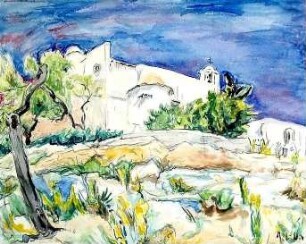 Kirche von Santa Eulalia auf der Insel Ibiza - Spanien