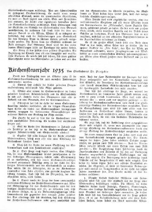 Kirchensteuerjahr 1935