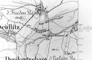 Neschwitz-Loga. Meßtischblatt, Sekt. Kloster Marienstern, 1884