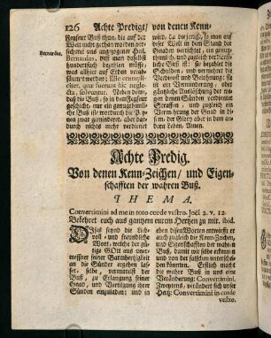 126-144, Von denen Kenn-Zeichen und Eigenschafften der wahren Buß