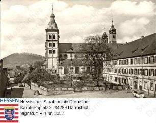 Amorbach im Odenwald, Abteikirche und Schloss