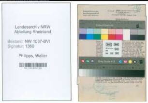 Entnazifizierung Walter Philipps , geb. 18.09.1900 (Elektromeister)