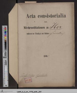 Iber: Visitationsakten