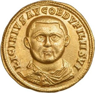 Münze, Aureus, 321 - 322