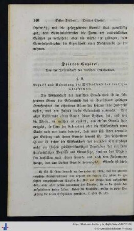 3. Von der Wissenschaft des teutschen Strafrechtes.