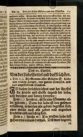 173-189, Das 24. - 25. Capitel