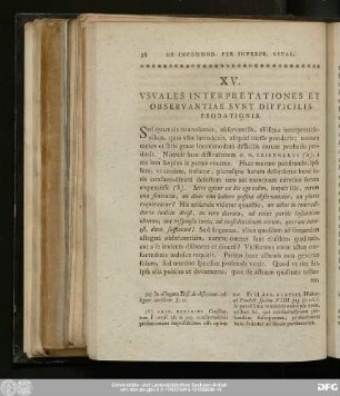 XV. Usuales Interpretationes Et Observantiae Sunt Difficilis Probationis.