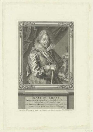 Bildnis des Joachim Ernst von Brandenburg
