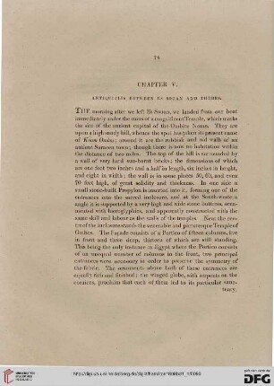 Chapter V: Antiquities between Ex Souan and Thebes