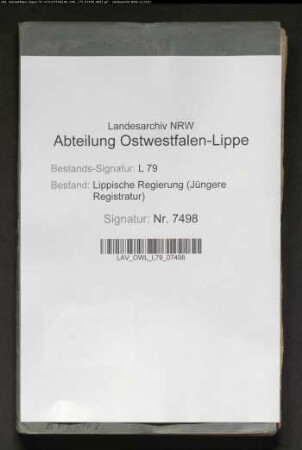 Kommunalweg von Lemgo nach Entrup