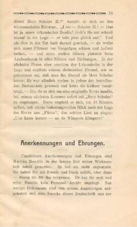Anerkennung und Ehrungen