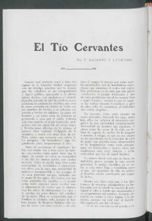 El Tío Cervantes