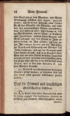 Daß die Himmel aus unzähligen Gesellschaften bestehen.