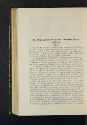 Die Binnenfischerei in den deutschen Schutzgebieten.