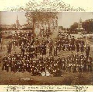 Erinnerungsfoto an die Dienstzeit 1900-1902