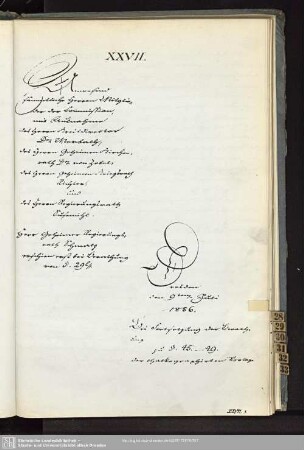 XXVII., 9. Juli 1856