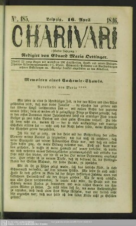 Memoiren eines Cachemir-Shawls - Novellette