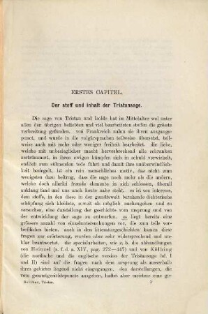 Die Sage von Tristan und Isolde : Studie über ihre Entstehung u. Entwicklung im Mittelalter