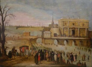 Winterfreuden vor den Festungswällen von Antwerpen