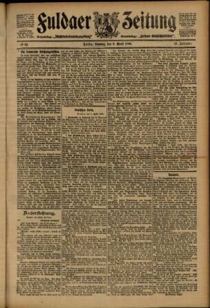 Ausgabe vom Montag, den 09. April 1906.