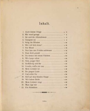 Italienisches Liederbuch : nach Paul Heyse ; für eine Singstimme und Klavier, 1 : componirt 1889 - 1890