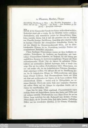 2. Mauren, Berber, Neger