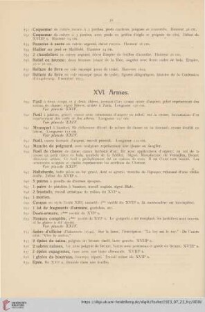 XVI. Armes (No. 839 - 859)