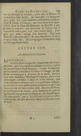 Lettre CXX. - CXXIX.