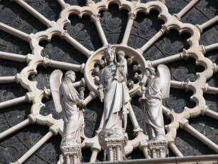 Kirche Notre Damen, Fassade, Rosette