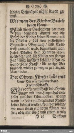 Wie man der Kinder Brüch heilen könne