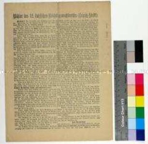 Sozialdemokratischer Wahlaufruf zur Reichstagswahl von 1890 für August Bebel, gegen die Erhöhung des Militärbudgets, der Zölle und der Verbrauchersteuern