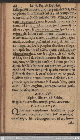 Ad L.XVI. Ulpian. lib. 21. ad Sabin