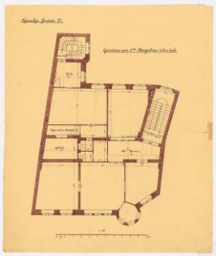 Luisenstädtische Bank, Berlin-Mitte: Grundriss 1. OG 1:50