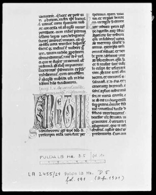 Bernardus Papiensis und andere — Initiale I (n), Folio 191 recto