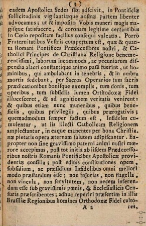 Breve di Benedetto XIV. e decreti di S. M. Fedelissima